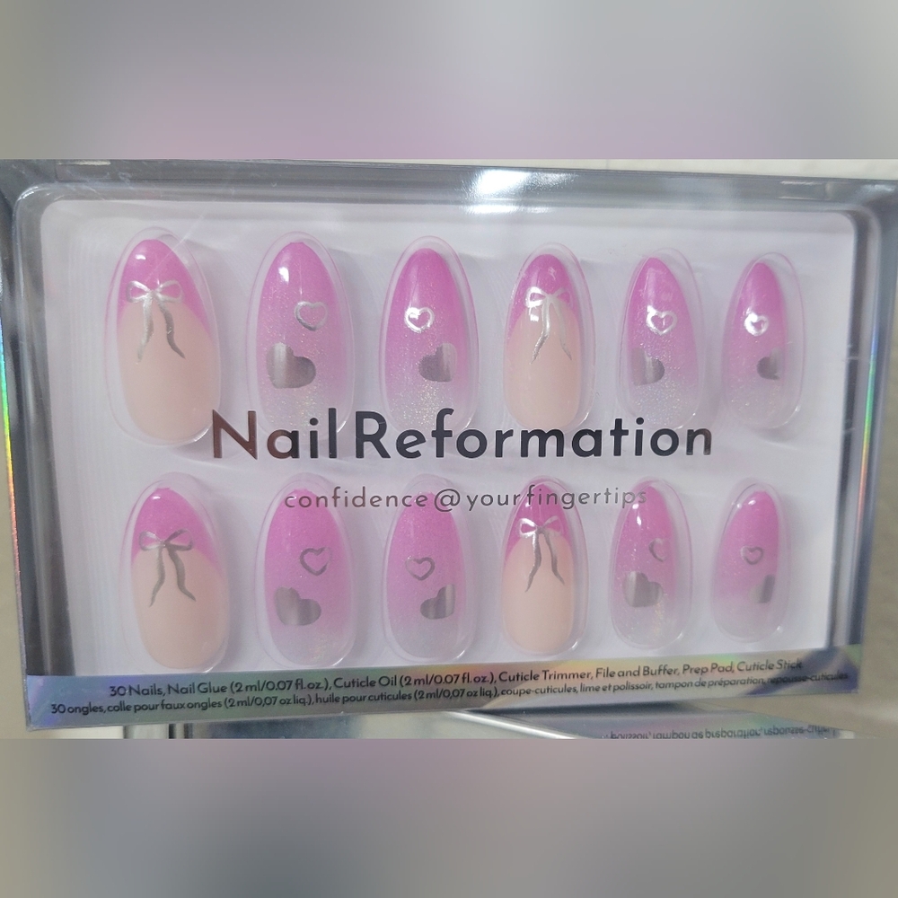 🆕️ Nail Reformation Bows & Hearts Press On Nails
